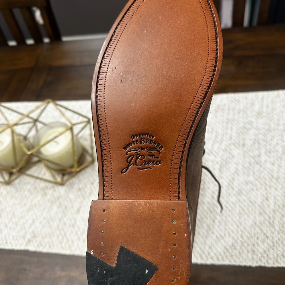 J. Crew Men's Tan Leather Boots - Picture 2 of 7